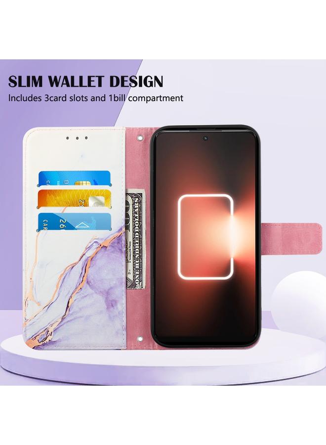 S-TOP Case For Realme GT Neo 5 5G / GT3 PT003 Marble Pattern Flip Leather Phone Case - Image 3