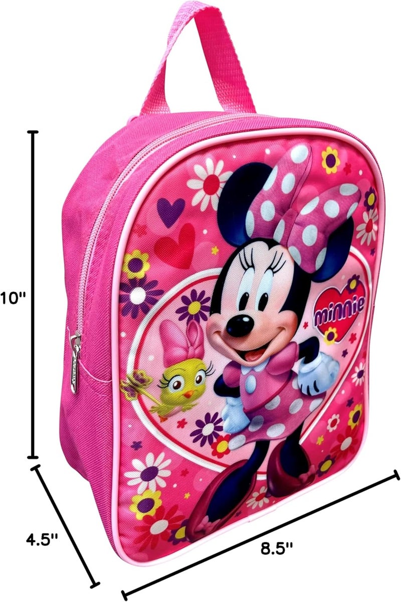 Ruz Disney/Marvel Kids Licensed 10" Mini Backpack (Minnie mouse-Pink) - Image 5