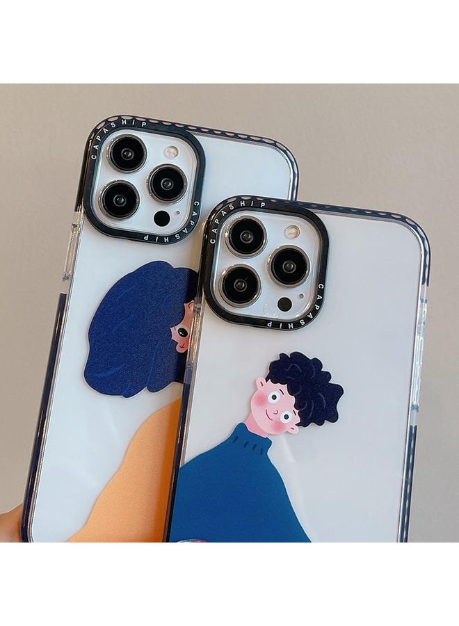 اس-توب جراب لهاتف iPhone 15 بنمط توضيحي بسيط وغطاء كامل للهاتف - Image 3