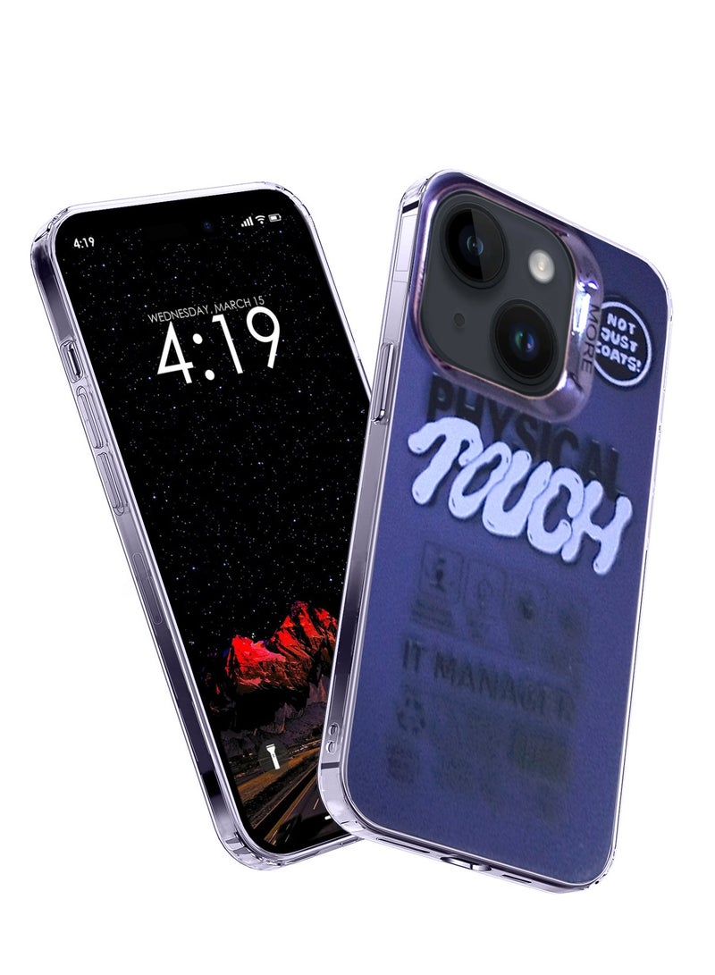 Wtech More Series Colorful Design Protective Case Cover For Apple iPhone 15 2023 Purple/White - Image 1