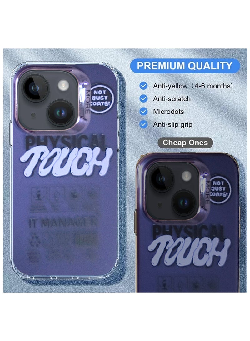 Wtech More Series Colorful Design Protective Case Cover For Apple iPhone 15 2023 Purple/White - Image 3