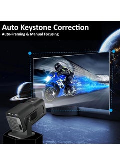ELTRAZONE Mini Portable Smart Projector HY320 – Native 1080P Full HD, Max 4K Supported, WiFi 6, Bluetooth 5.0, Auto Keystone Correction, Android 11.0, 180° Rotation – Compact & Versatile Projector for Home & Travel  - Image 4