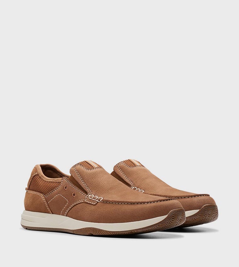 clarks Sailview Step Light Tan Nubuck - Image 4