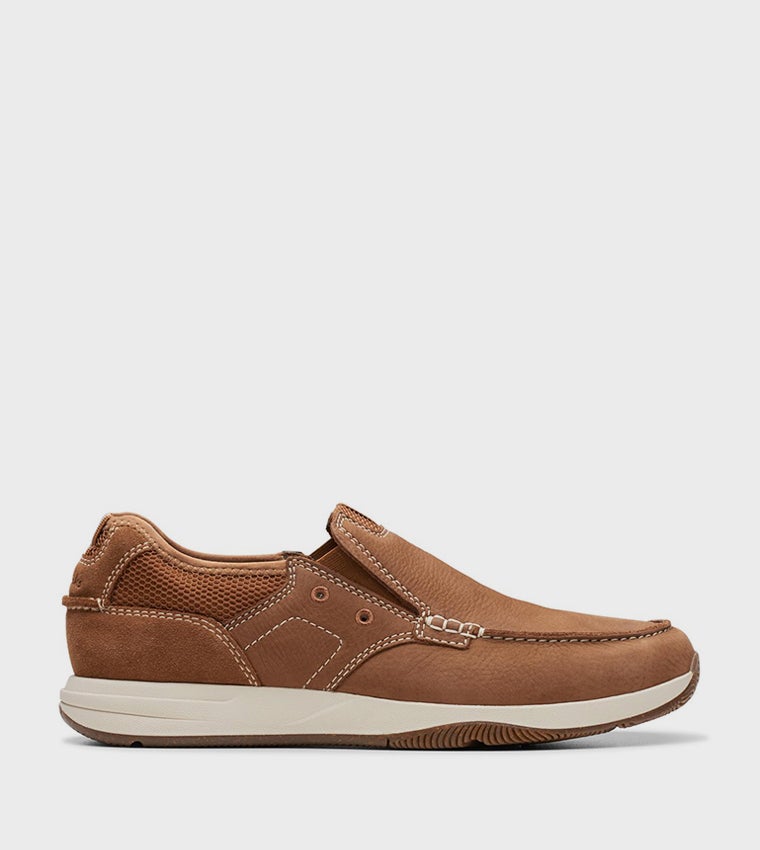 clarks Sailview Step Light Tan Nubuck - Image 1