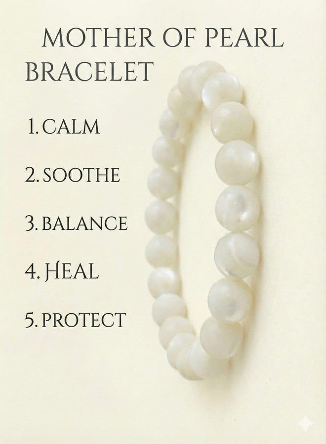 VIRTUAL® Freshwater Pearl Beaded Bracelet for men and women, Elegant Stretch Bracelet with Natural Lustrous Pearls (White) - Image 3