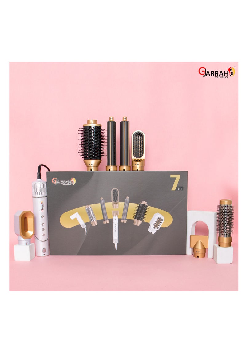 Gjarrah Gjarrah Advanced 7 Piece Hair Dryer – Innovative Hair Styling with 12 Settings and One-Key Cold Air Function  - Image 1