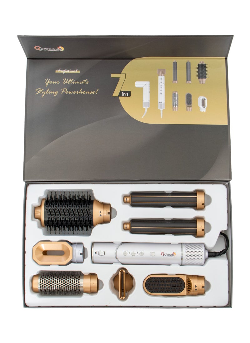 Gjarrah Gjarrah Advanced 7 Piece Hair Dryer – Innovative Hair Styling with 12 Settings and One-Key Cold Air Function  - Image 2