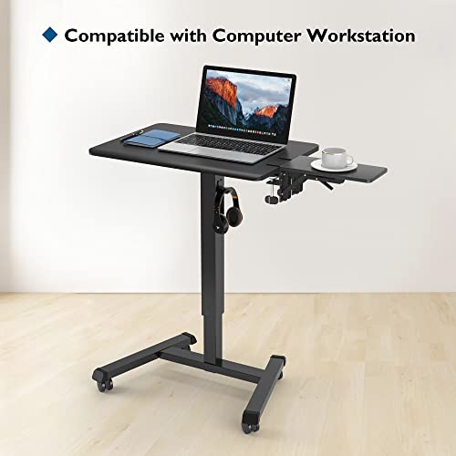 BONTEC Desk Extender Tray, 11.8"x5.9" Table Mount Arm Wrist Rest Shelf, 90°Foldable Elbow Support, Clamp on Computer Arm Rest for Desk, Office & Home Use, Durable & Easy to Install - Image 5