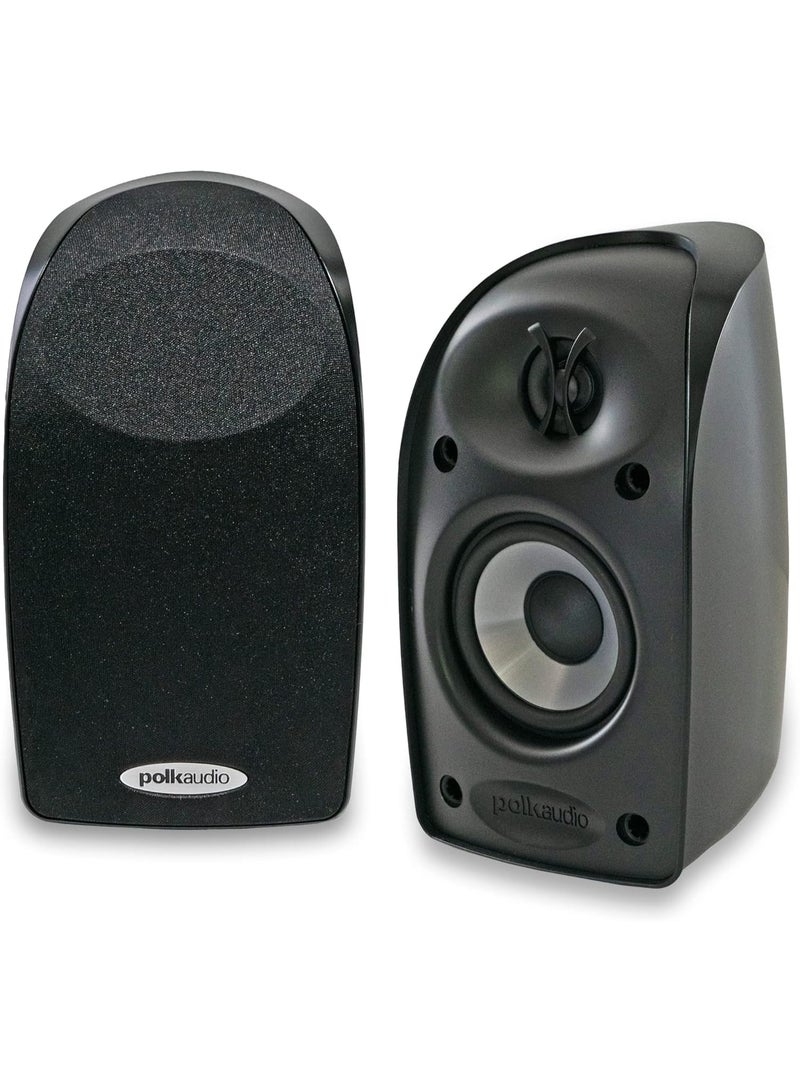 Polk Audio مكبر صوت بولك أوديو بلاكستون TL1 (مفرد، أسود) | تقنية باور بورت | تشطيب بلاكستون اللامع | حجم مدمج، صوت واضح | اقترن مع سلسلة TL للترفيه المنزلي الكامل - Image 5