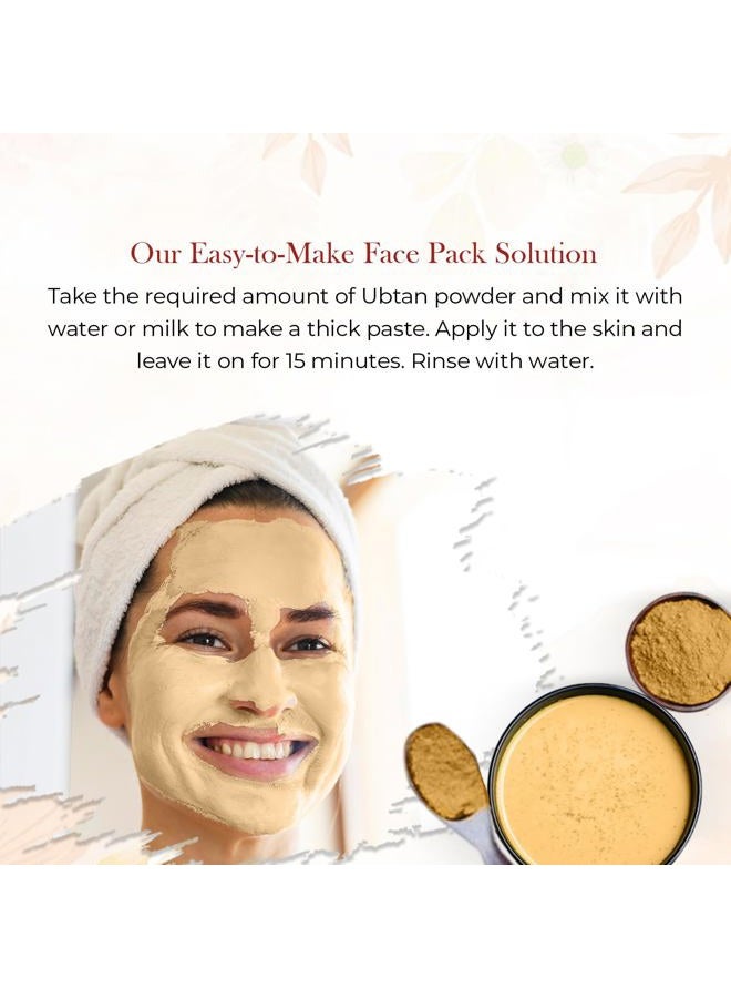 Mirintz Ubtan Powder, 100 g| Face Pack, Facial Mask and Scrub | Natural| Skin Cleansing | Removes Wrinkles| Body Scrub | Chemical Free | Pack of 1 - Image 4