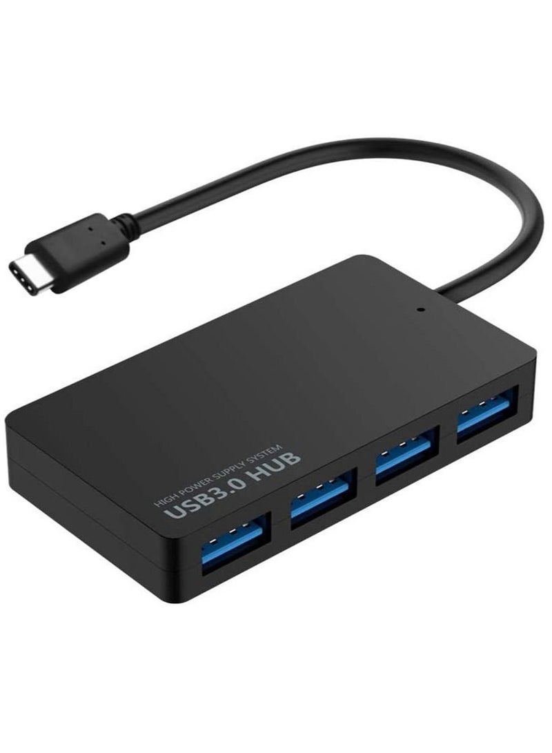 إن تك (4 منافذ) USB HUB ، Type C USB 3.0 Hub ، جهاز كمبيوتر محمول فائق النحافة USB مقسم وتشغيل دعم التبديل السريع ، متوافق مع Macbook ، كمبيوتر سطح المكتب الذي يعمل بنظام Windows والكمبيوتر المحمول الآخر - - Image 2