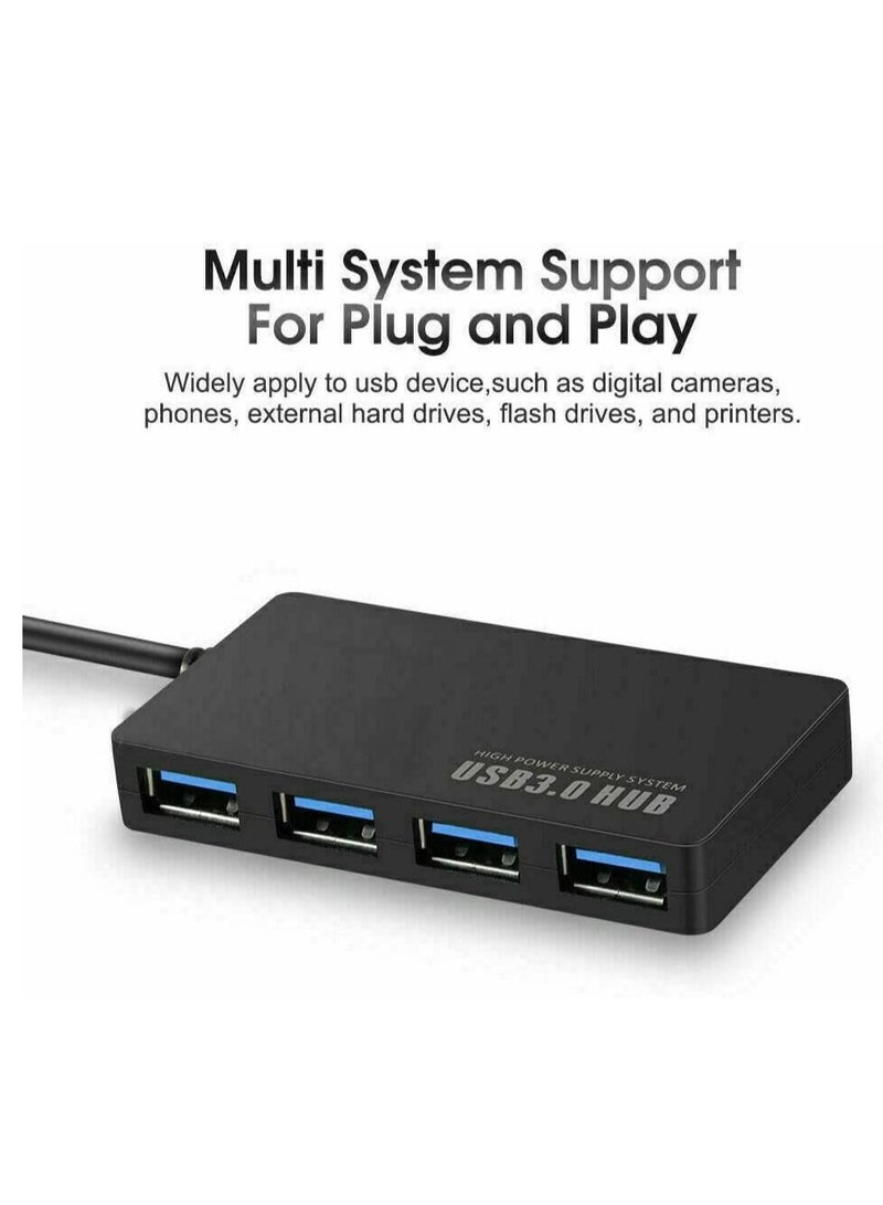 إن تك (4 منافذ) USB HUB ، Type C USB 3.0 Hub ، جهاز كمبيوتر محمول فائق النحافة USB مقسم وتشغيل دعم التبديل السريع ، متوافق مع Macbook ، كمبيوتر سطح المكتب الذي يعمل بنظام Windows والكمبيوتر المحمول الآخر - - Image 3