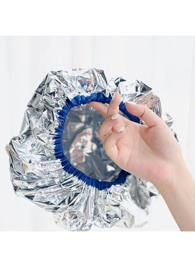 Al Kanzi Hair Heat Cap for Deep Conditioning, Thermal Hair Cap with Aluminum Foil Inner Layer, Reusable Steaming Hair Bonnets for Oil Treatment, Hair Mask, Home & Salon Use, 2PCS - Image 3