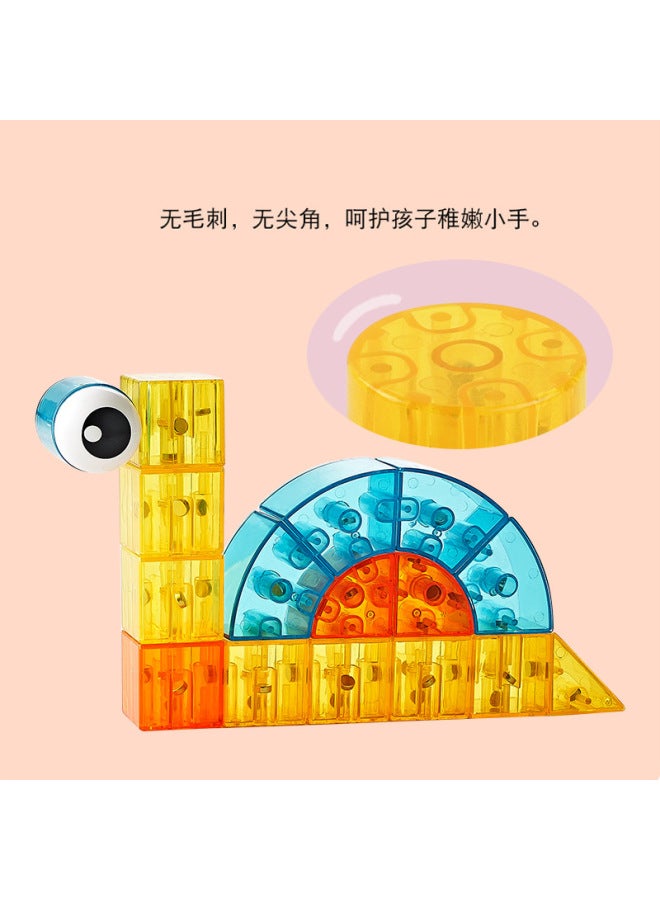 Hong Kongbo Popular Children's Magnetic Three-dimensional Building Blocks Intellectual Blocks Three-dimensional Geometry Assembled Educational Toys - Image 3