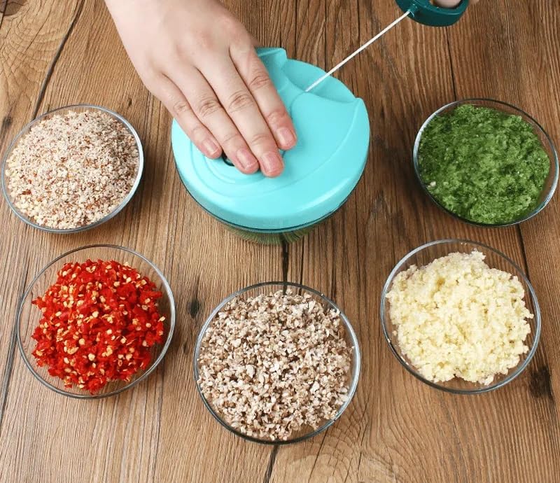 Emergity Plastic Manual Vegetable Chopper for Kitchen, Vegetable Cutter for Kitchen, Onion Cutter, Onion Chopper (Multi Colour) (900 ml) - Image 5