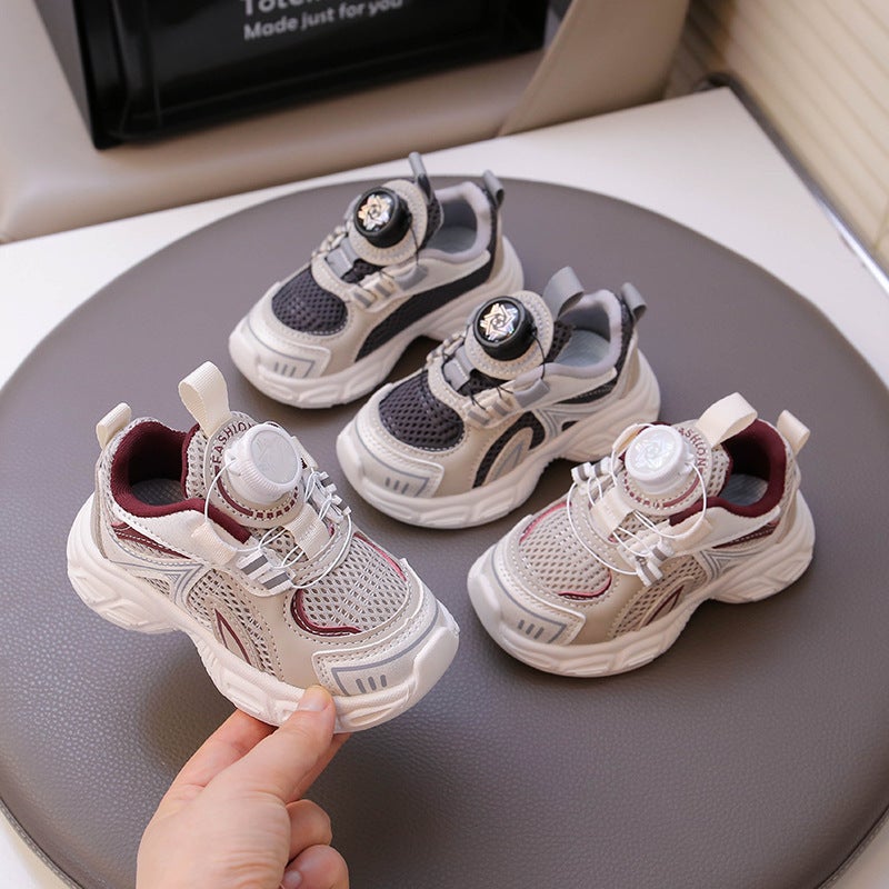 Mesh Sneakers Lightweight Flexible Sole Walking Shoes For Kids Indoor And Outdoor Activities - Image 3