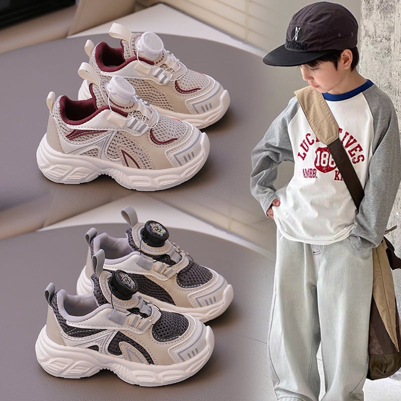 Mesh Sneakers Lightweight Flexible Sole Walking Shoes For Kids Indoor And Outdoor Activities - Image 2