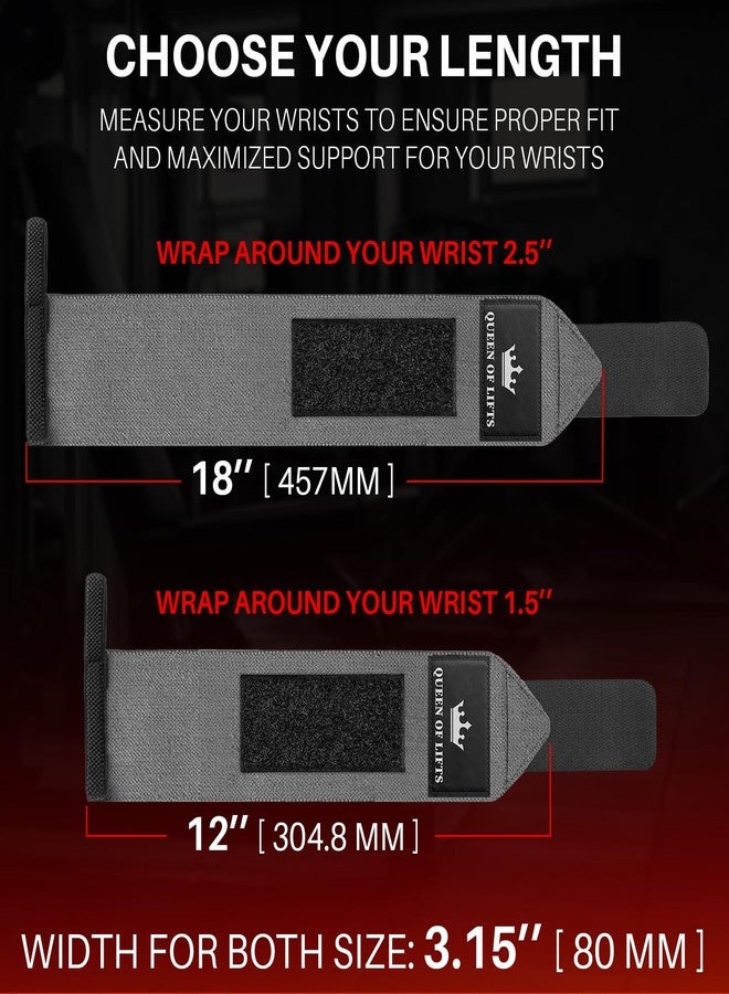 TECEUM Weightlifting Wrist Wraps with Thumb Loop – Gray – Arms on Fire – 12 inch – Heavy-Duty Workout Wrist Support & Protection – Ideal for Powerlifting, Strength Training, Bodybuilding - Image 5