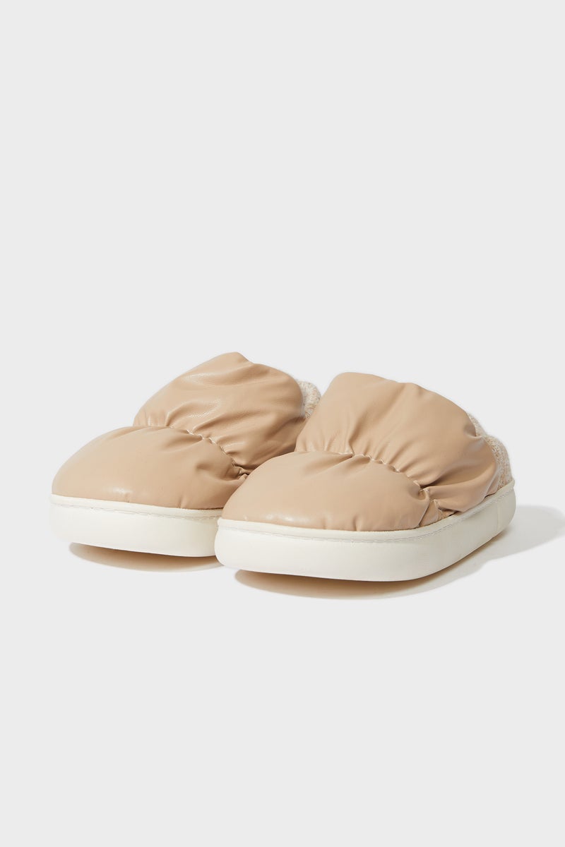 DeFacto Beige Woman Woman Flat Sole Home Boots Casual - Image 1