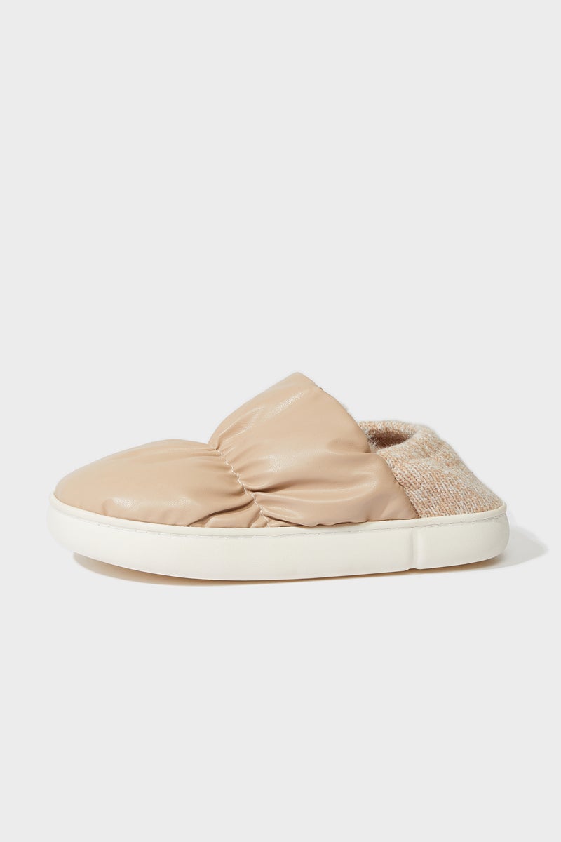 DeFacto Beige Woman Woman Flat Sole Home Boots Casual - Image 2