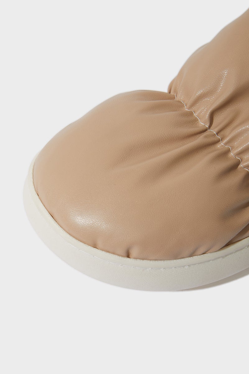 DeFacto Beige Woman Woman Flat Sole Home Boots Casual - Image 5