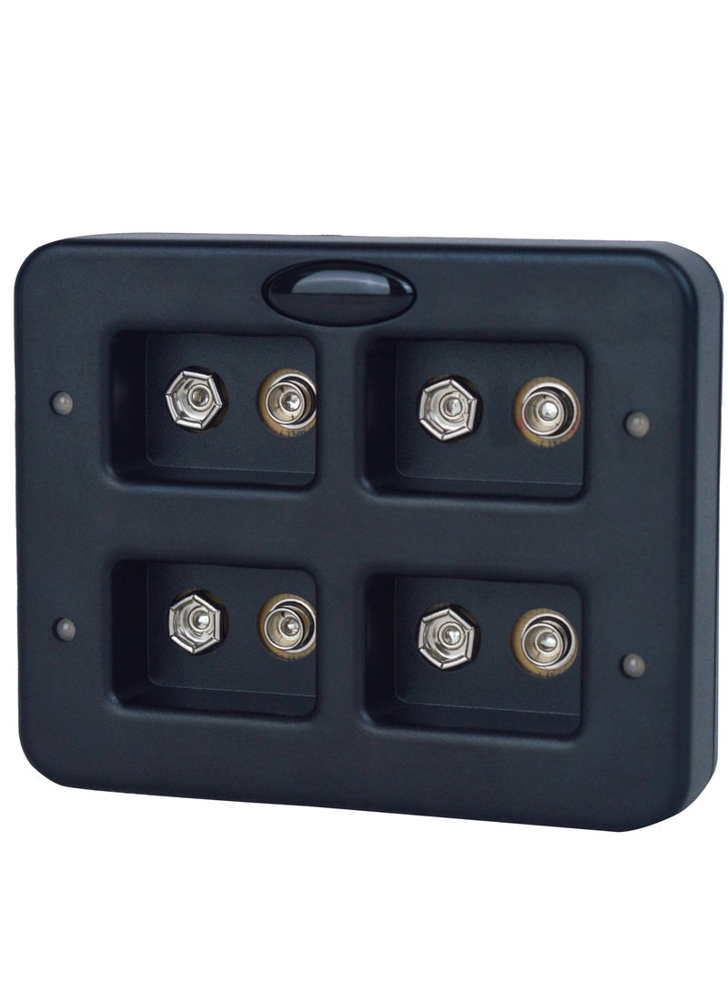 DMK Power TC-Q94 4-Slot Quick Rechargeable Li-ion/Ni-Mh/Ni-Cd 9V Fast Charger with LED Indicator and Built-in Protection Board. - Image 1