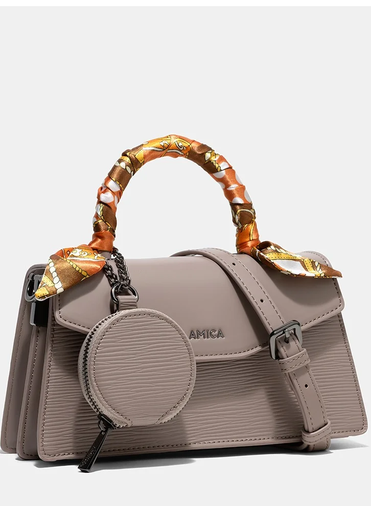 AMICA AMICA Noemi Structured Mini Crossbody Bag - Ombre Brown