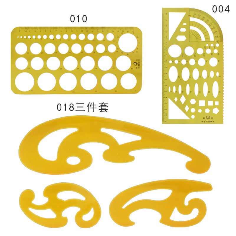 Koga Plastic Painting Template Children'S Hollow Building Painting Circle Design Electrician Ellipse Interior Decoration Professional Drawing - Image 5