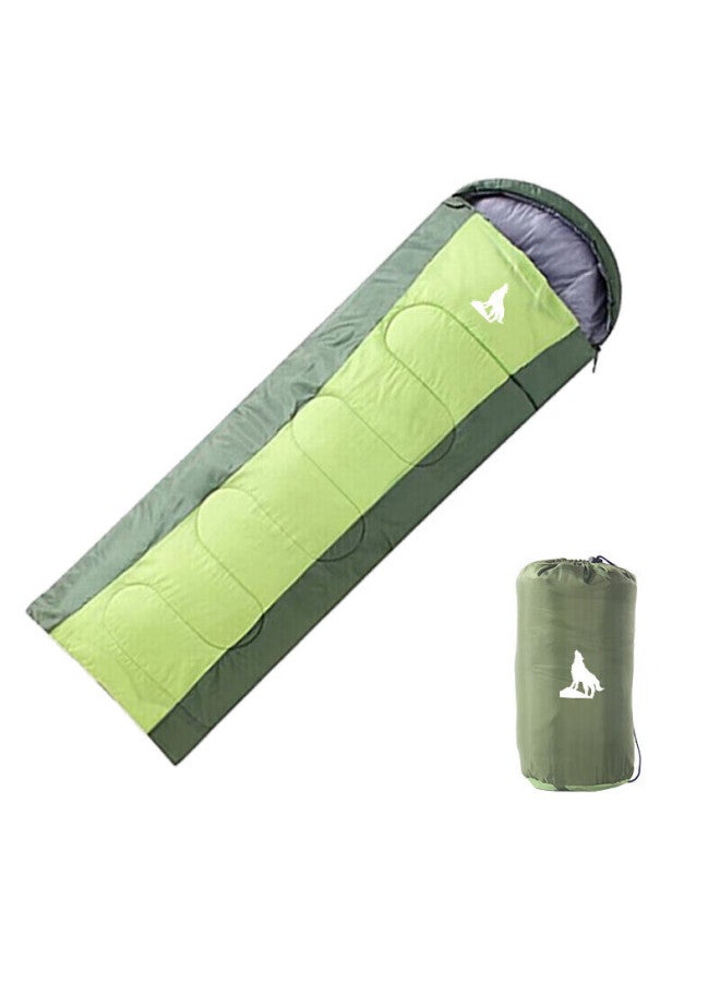Beijilang Adult Outdoor Travel Winter And Four-season Warm Camping Double-person Dirt-proof Hollow Cotton Sleeping Bag, 1.35kg, Army Green - Image 1