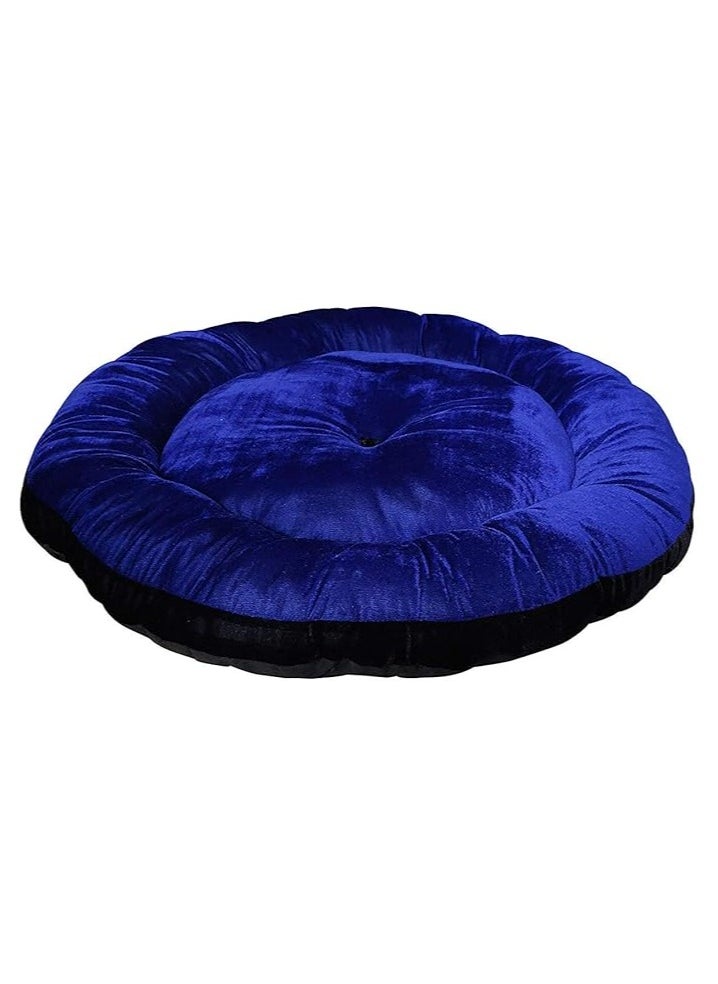 Moro Moro Round Velvet Pet Bed – Soft, Durable & Anti-Skid Base  - Image 2