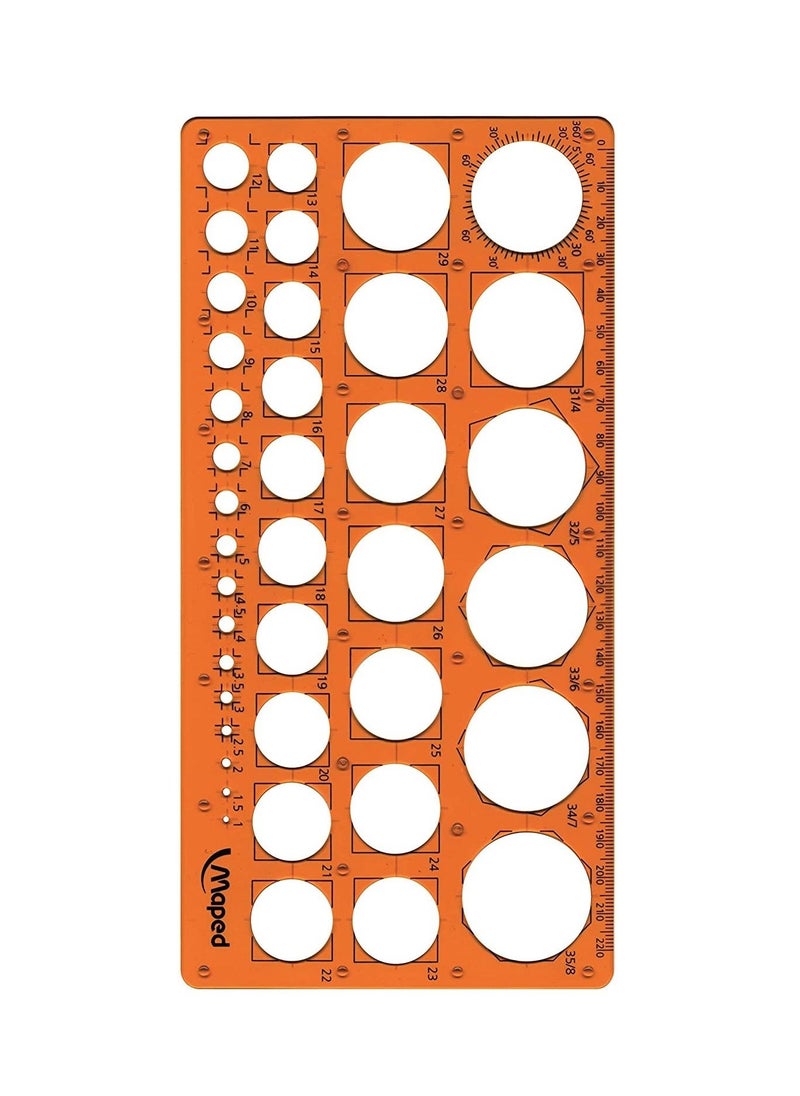 Maped - Maped Technic Cirle Ruler Template - Image 1