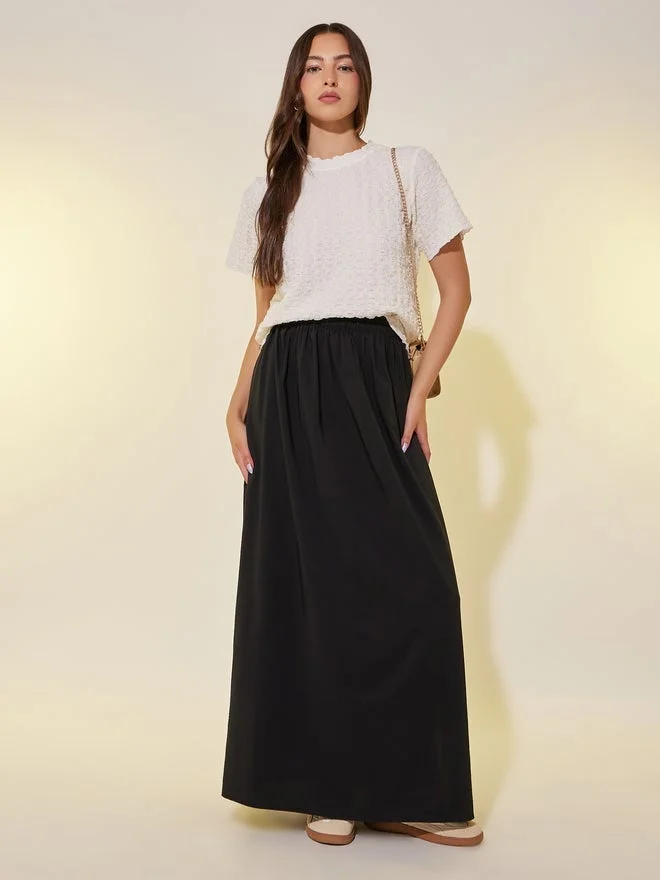 Take Two Take Two Textured Round Neck Regular Fit T-Shirt