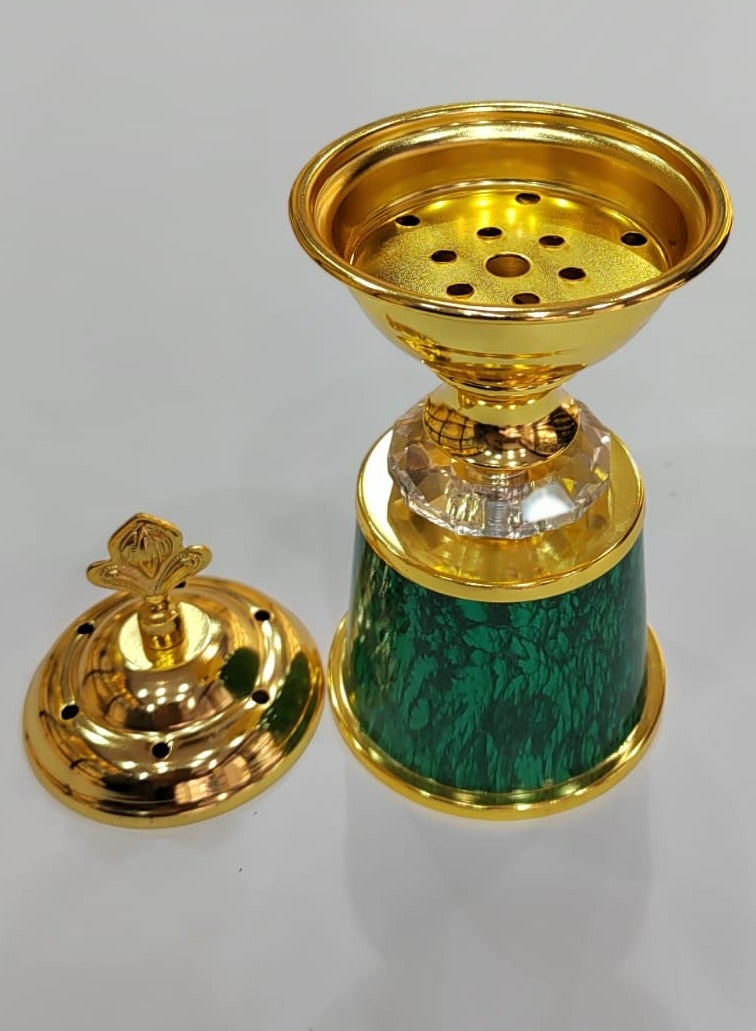 Damanhoor Incense Oud Bakhoor Burner Ideal Home Office Cherished Gift For Weddings Birthdays And Anniversaries Elevate Any Space With Aromatic Allure Effortlessly  - Image 2