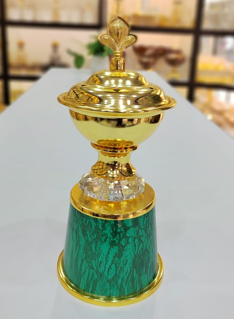 Damanhoor Incense Oud Bakhoor Burner Ideal Home Office Cherished Gift For Weddings Birthdays And Anniversaries Elevate Any Space With Aromatic Allure Effortlessly  - Image 1