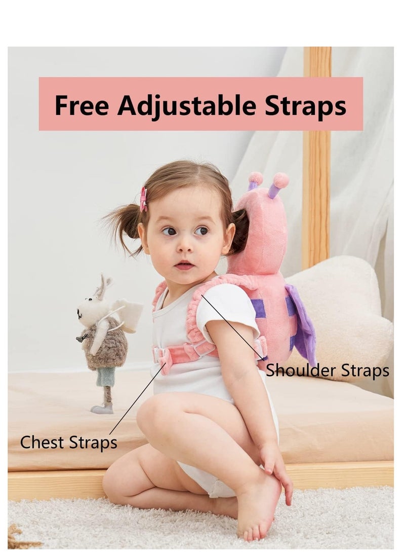 TRASSLE Baby Head Protector,Toddler Baby Head Protection Cushion Backpack,Adjustable Infant Support Head Pillows Soft Baby Nursery Pillows for Crawling & Walking  - Image 3