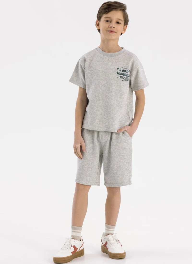 مينوتي Kids Boys  Short Sleeve T-Shirt And Shorts Set