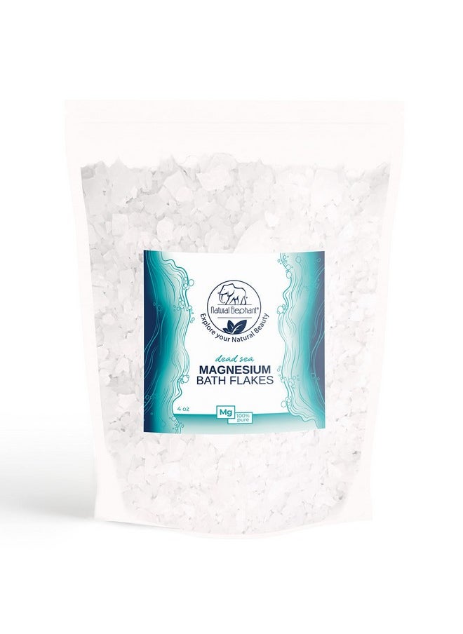 Natural Elephant Dead Sea Magnesium Bath Flakes | 4 Oz Trial Size (113G) | Pure Magnesium Chloride Soak For Body And Foot | Ideal For A Soothing Bath Experience | Alternative To Epsom Salt  - Image 4
