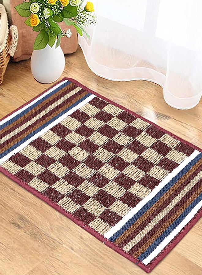 Status Contract Anti Slip Front Monsoon Doormat (38x58cm)| Living Room Rug for Entrance Door|Polypropylene Floor Mat for Home|Essential Small Rug for Office, Bedroom & Kitchen| (Multi color), Rectangular - Image 1