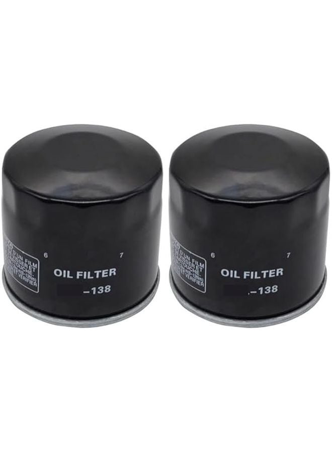 Motorcycle Oil Filter 2 Pieces For SUZUKI BURGMAN 650 ABS V STROM DL1000 ATV - Image 2