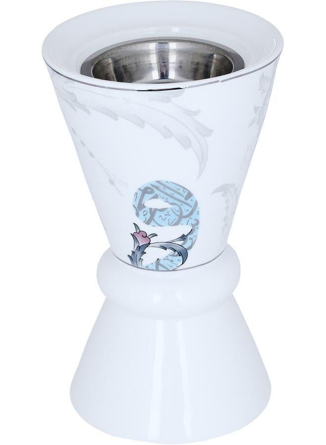 Alsaif Porcelain Incense Burner 11 X 11 X 18 Cm White  - Image 2