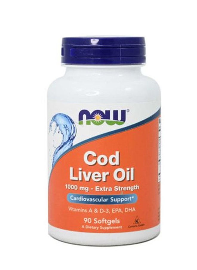 now Cod Liver Oil Extra Strength 90 Softgel 
