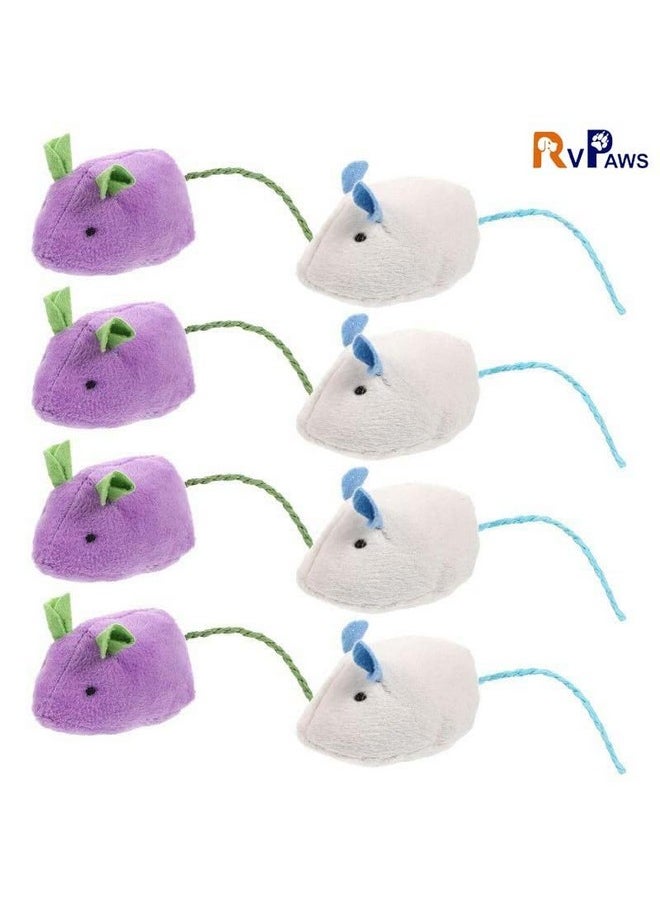 Generic - 2 Pcs Plush Mouse Cats Rattling Mice Amusement Toys Catnip Mice Toys Cat Mice Toys Kitten Stuffed Animal Toy Cat Catching Toy Mouse - Color May Vary - Image 1