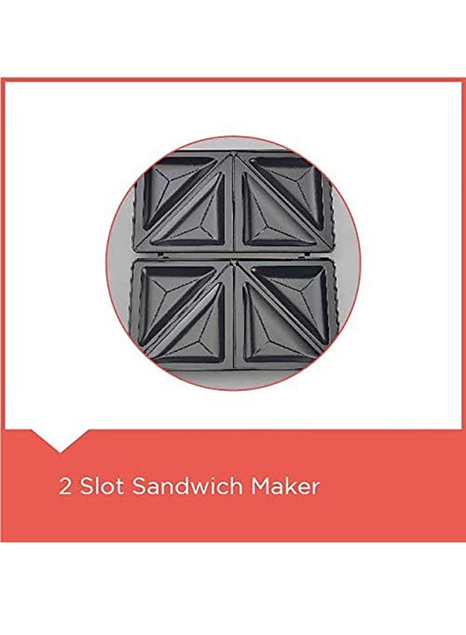 BLACK+DECKER Portable 2 Slot Sandwich Maker 750 W TS2000-B5 Black - Image 4
