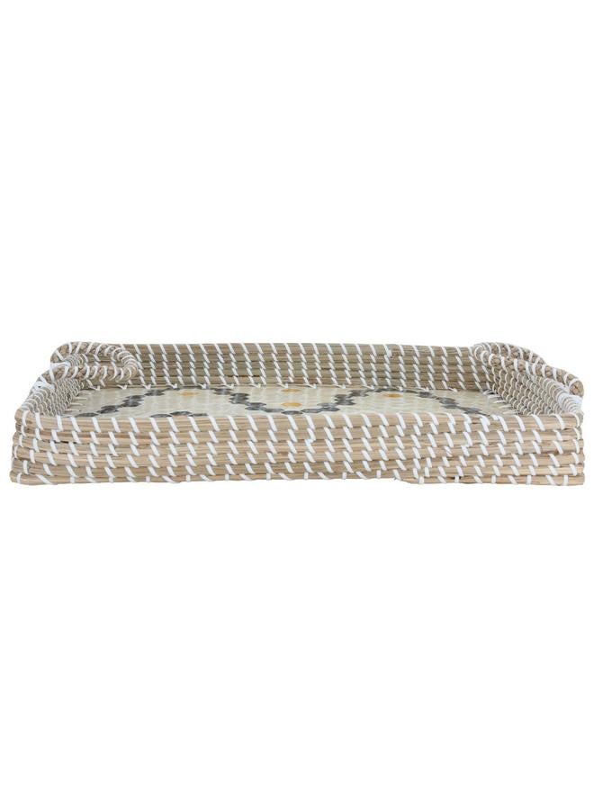 Wicker Tofareya 47 X 37 X 6 Cm Rectangular Beige - Image 1