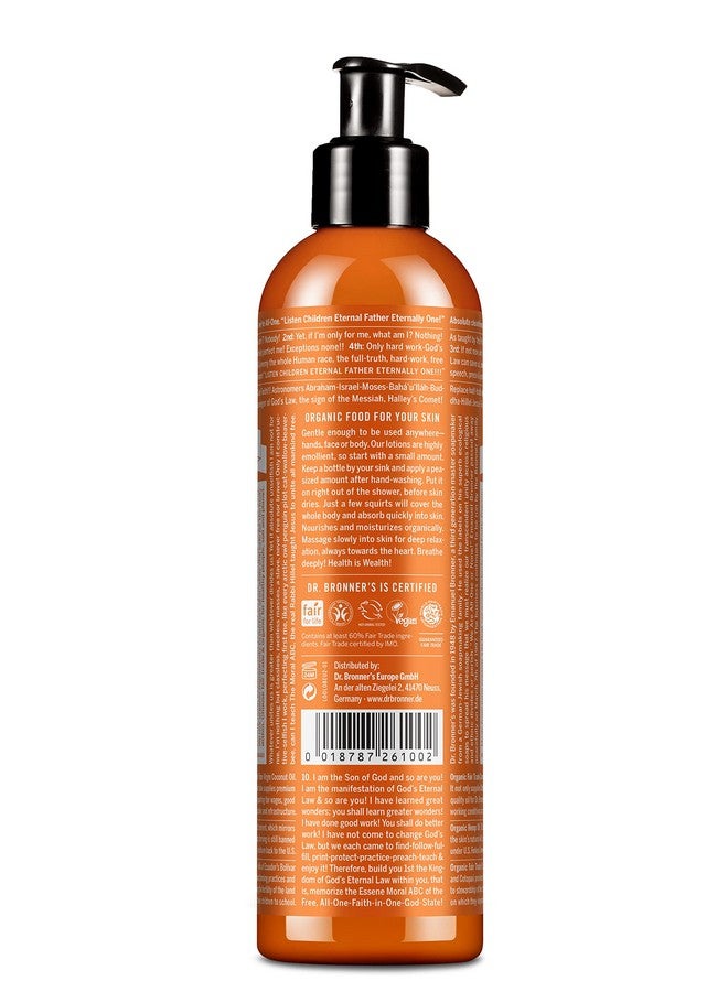 Dr. Bronner's 3In1 Orange & Lavender Organic Hand And Body Lotion Made With Organic Oils Used For Hands Face And Body Certified Fair Trade & Vegan Friendly 236Ml Recycled Bottle - Image 2