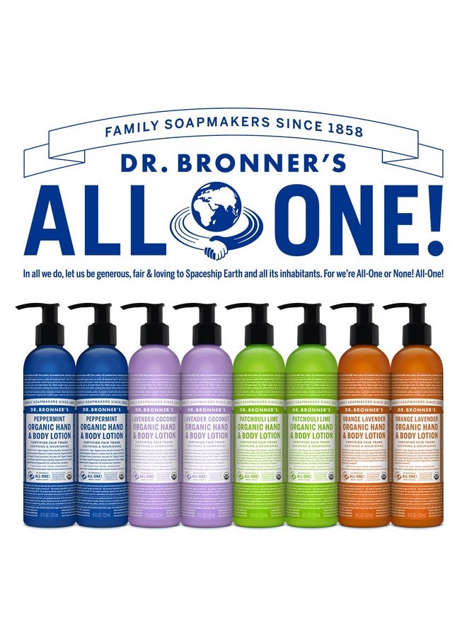 Dr. Bronner's 3In1 Orange & Lavender Organic Hand And Body Lotion Made With Organic Oils Used For Hands Face And Body Certified Fair Trade & Vegan Friendly 236Ml Recycled Bottle - Image 5