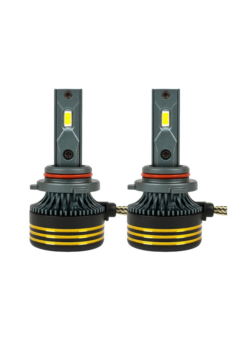 SPIDER M8 PRO Silver LED Headlight Bulbs 130W 30000LM 9006 Conversion Kit – 6500K Cool White, IP65 Waterproof, Super Focused Beam, Aviation Aluminum 6063, >30000H Lifespan, DC 12V–24V_ - Image 3