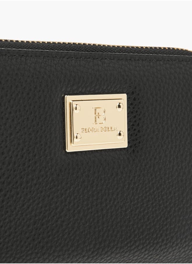 Flora Bella By Shoexpress Womens Textured Zip Around Wallet  - Image 3