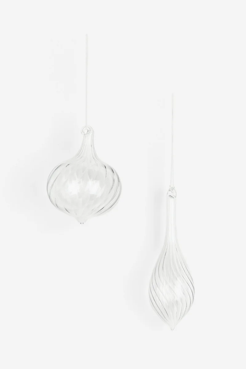 اتش اند ام زينة زجاجية لشرة الكريسماس