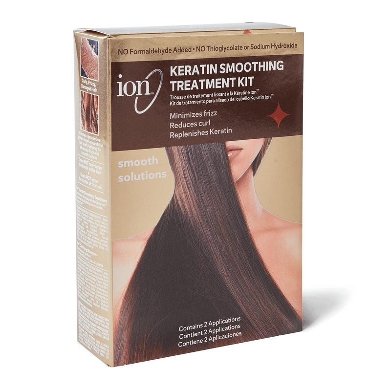 ion Keratin Smoothing Treatment Kit Formaldehyde Free Treatment Deeply Nourishes Hair Great for All Hair Types